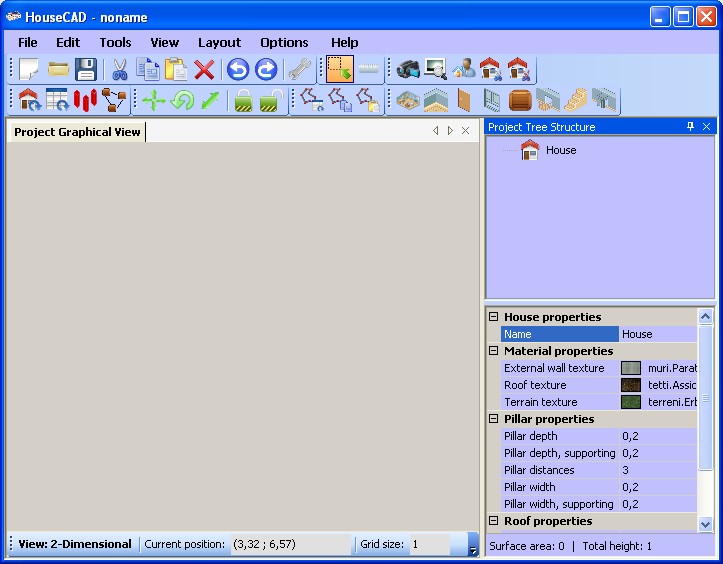 HouseCAD main interface